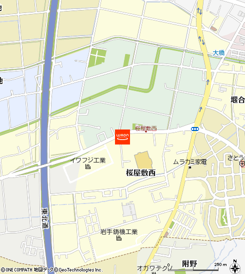 イオンスーパーセンター水沢桜屋敷店付近の地図